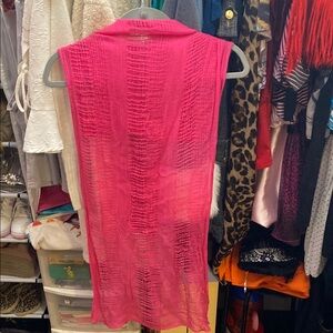 Women's Pink Swim Cover-Up/scarf